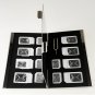 New 15in1 Aluminum SIM Micro Nano SIM Card Pin Storage Box Case Holder Protector