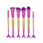New Mermaid Fish Scale Makeup Fishtail Bottom Powder Blusher Cosmetic Brush