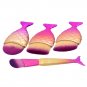 New Mermaid Fish Scale Makeup Fishtail Bottom Powder Blusher Cosmetic Brush