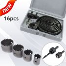 16 Hole Saw Kit Metal Circle Cutter Round Drill Wood Alloy Case 19mm-127mm DIY