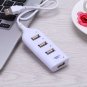 Wired Micro USB 2.0 4-Port Distributor Multi Hub Splitter Power For PC Computer