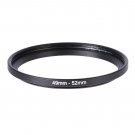 49mm-52mm 49mm To 52mm Step Up Rings Metal Lens Adapter Filter Ring 49-52 Black