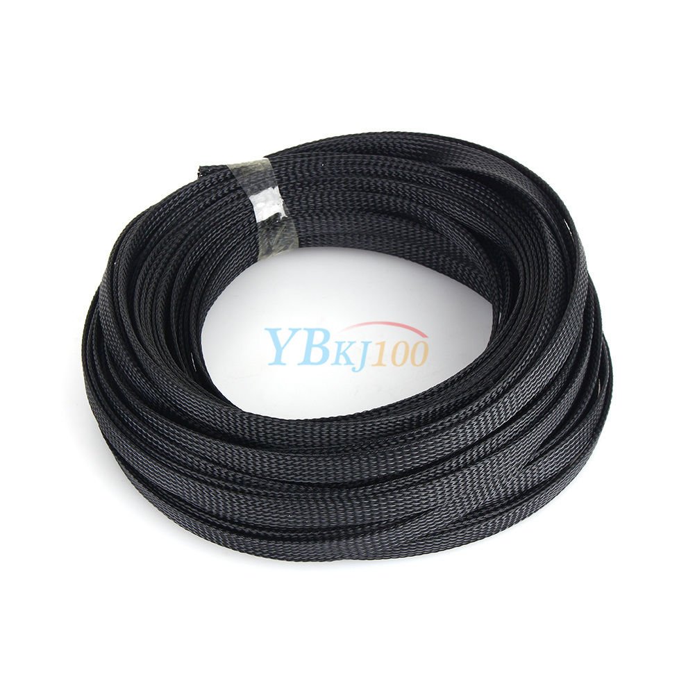 4/6/8/10mm Expandable PET Braided Cable Wire Sleeving High Density 1m 2m 5m 10m