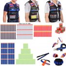 Gun Refill Darts Tactical Vest w/ Storage Pockets for Nerf N-Strike Elite Team