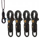 5pcs/lot 360º Swivel Hiking Carabiner Clip Backpack Hanging Keyring Buckle Hook