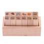 12pcs/Set Wood Rubber Stamp fr Kids DIY Crafts Card Scrapbooking Diary Gifts Hot