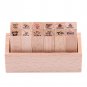 12pcs/Set Wood Rubber Stamp fr Kids DIY Crafts Card Scrapbooking Diary Gifts Hot