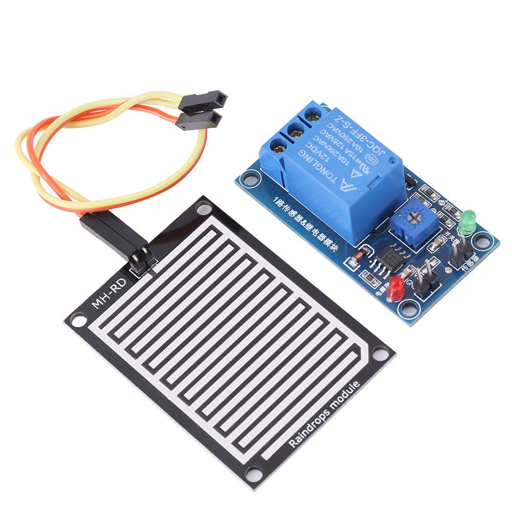 12V Rain Water Raindrop Relay Sensor Control Relay Module for Arduino ...