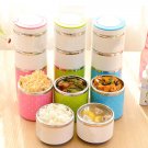 1-3 Layer Stainless Steel Insulation Thermo Thermal Lunch Box Food Container Hot