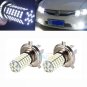 2x H4 120 SMD Car Light Bulb Hi/Low Beam LED Fog Headlight 9003 HB2 Lamp 6500K