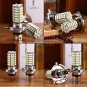 2x H4 120 SMD Car Light Bulb Hi/Low Beam LED Fog Headlight 9003 HB2 Lamp 6500K