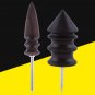 Black Wood Leather Craft Cocobolo Slicker Burnisher Tool Leather Craft Edge coi
