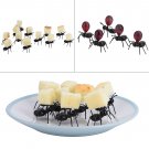 6/10/12Pcs Creative Animal Food Fruit Picks Fork Lunch Box Bento Decor Accessory