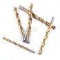 19pc HSS Metric Drill Bit Set Titanium Coated Twist Drills Metal Wood 1-10mm coi