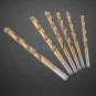 19pc HSS Metric Drill Bit Set Titanium Coated Twist Drills Metal Wood 1-10mm coi