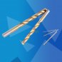 19pc HSS Metric Drill Bit Set Titanium Coated Twist Drills Metal Wood 1-10mm coi