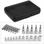 External Torx Socket Bit | 30pc E Tamper Proof Security Star Female 1/4 3/8 1/2