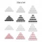 10pcs Plastic Round Mini Empty Box Nail Art Gems Rhinestone Powder Storage Case