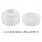 10pcs Plastic Round Mini Empty Box Nail Art Gems Rhinestone Powder Storage Case