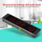 Programmable Remote Crossfit Interval Timer Wall Clock for Fitness Training Hot