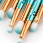 Pro 11PCS Fish Tail Mermaid Makeup Brushes Set Foundation Powder Blush Beauty