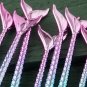 Pro 11PCS Fish Tail Mermaid Makeup Brushes Set Foundation Powder Blush Beauty