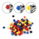 100 Armature Bar Nipples Tattoo Supplies Rubber Grommet for Machine Gun A-Bar