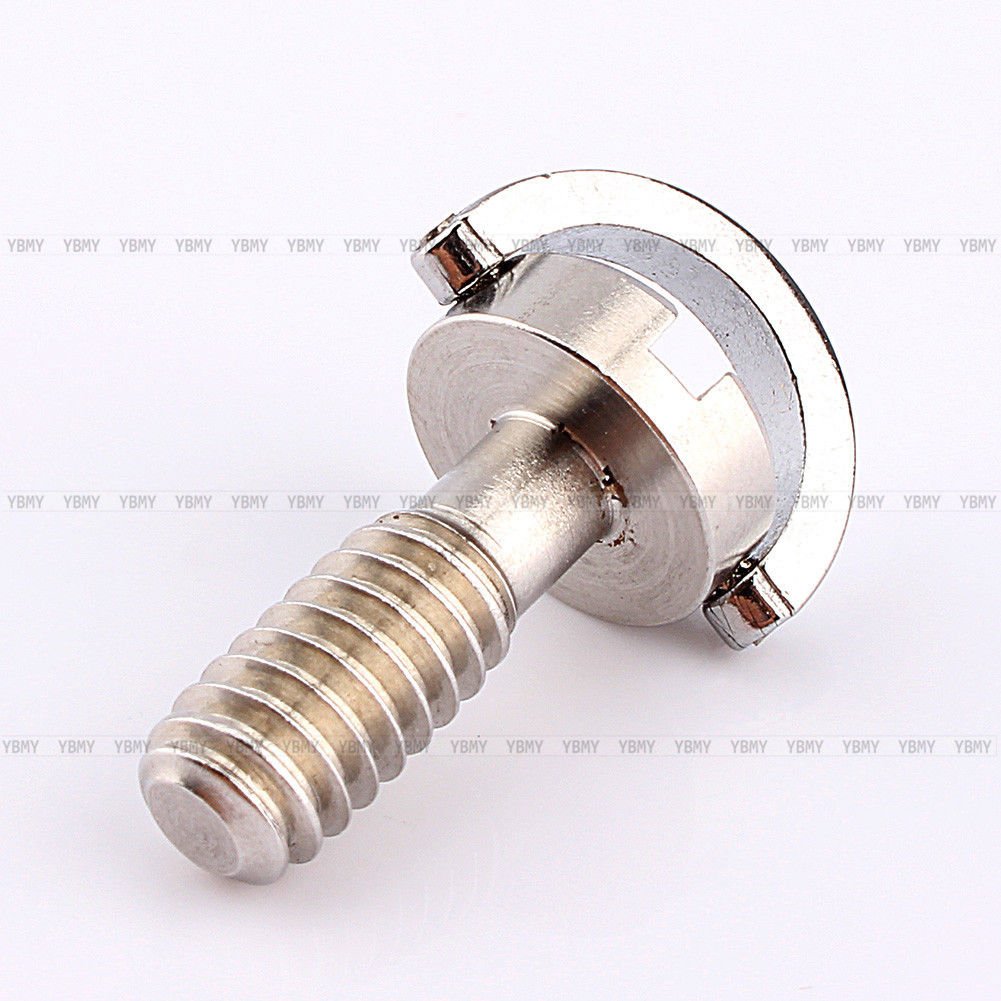 1/4" D-Ring Screw Stainless Steel For Camera Tripod Quick Release Plate Long EM
