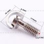 1/4" D-Ring Screw Stainless Steel For Camera Tripod Quick Release Plate Long EM