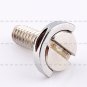 1/4" D-Ring Screw Stainless Steel For Camera Tripod Quick Release Plate Long EM