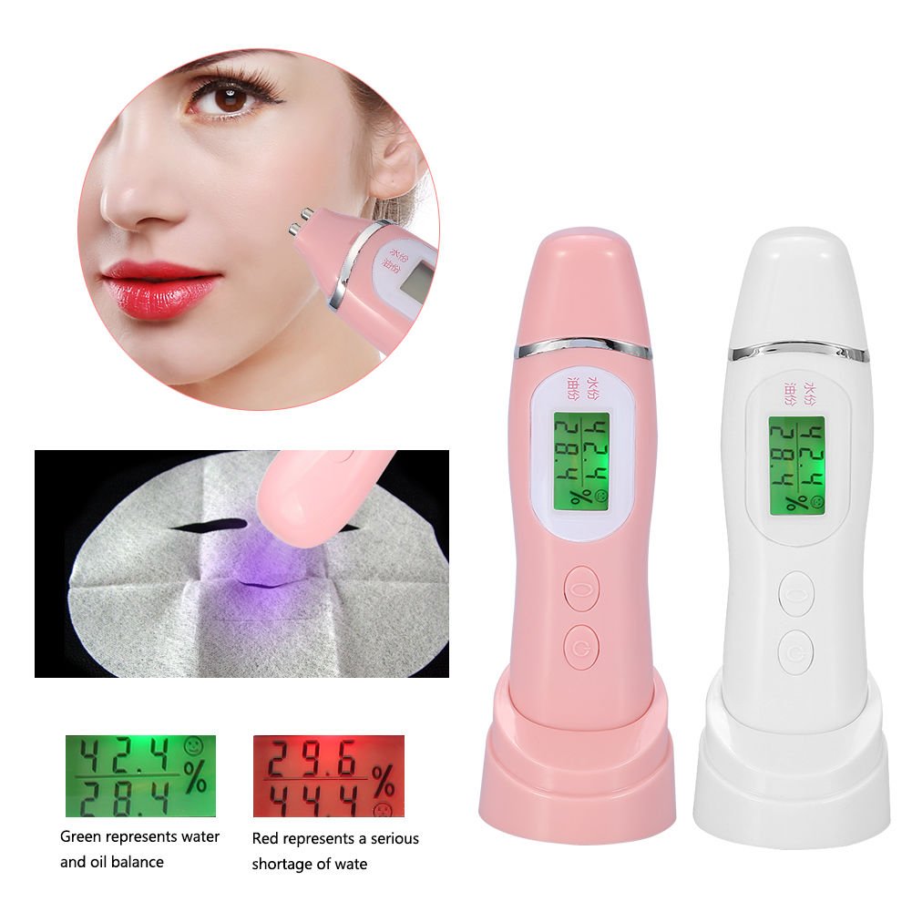 NEW Skin Digital Sensor Analyzer Moisture Water Oil Facial Monitor Tester Beauty