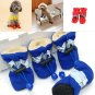 4x Reflective No Slip Dog Shoes Boots Waterproof Dog Socks Soft Fleece Padded
