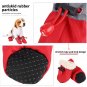 4x Reflective No Slip Dog Shoes Boots Waterproof Dog Socks Soft Fleece Padded