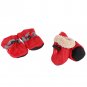 4x Reflective No Slip Dog Shoes Boots Waterproof Dog Socks Soft Fleece Padded