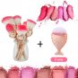 NEW 6Pcs Soft Face Powder Foundation Blush Makeup Rose Flower Shape Brushes Kit