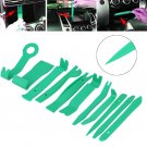 11x Car Stereo Radio Pry Tools Kit Door Clip Panel Dashboard Removal Tool Green