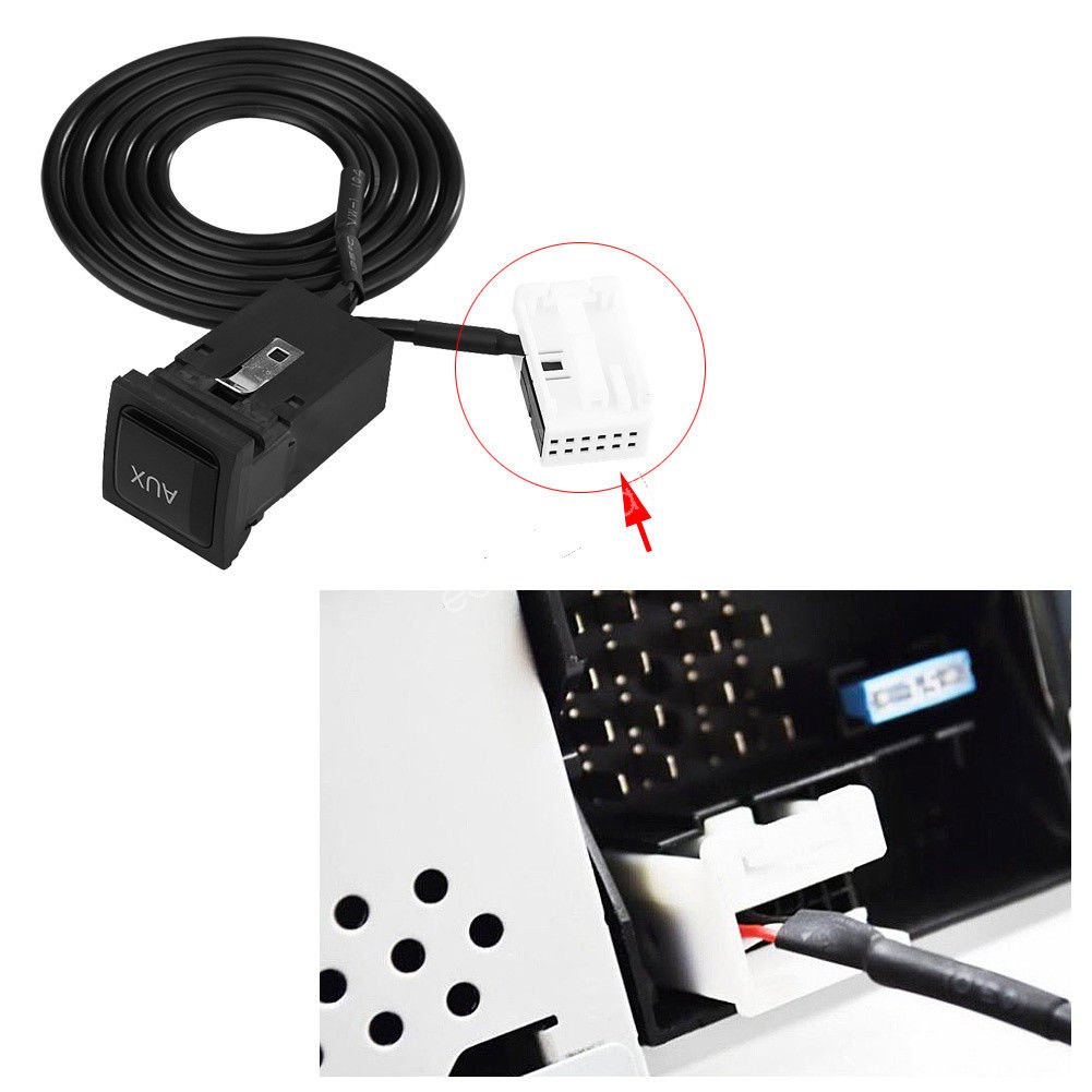 AUX USB Switch Cable For RCD510 RCD310 VW Golf/GTI/R MK5 MK6 Jetta OEM 5KD035724
