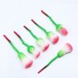 Rose Gold 6Pcs Makeup brushes Set Rose Flower Shape Soft Contour Face Brushes