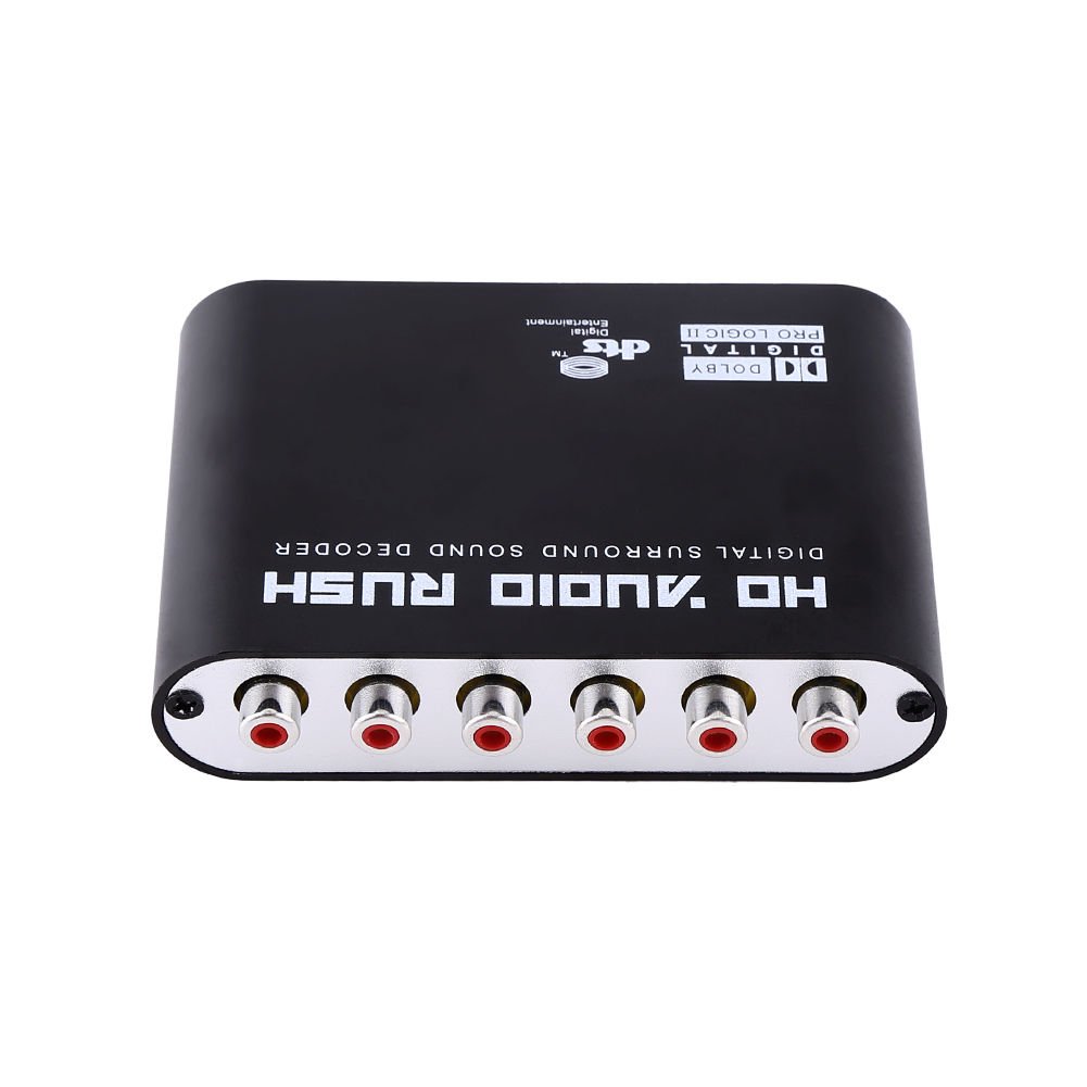 Digital AC3 Audio Surround Sound Decoder Fiber Optical to Analog 5.1