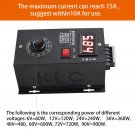 Universal 6-90V 12V PWM DC Motor Speed Control PLC 15A Governor Volt Display Hot