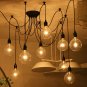 6/8/10 Head Adjustable Vintage Ceiling Pendant Spider Lamp Light Home Decor