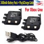2X 2400mAh Rechargeable Battery Pack For XBOX ONE Wireless Controller +USB Cable