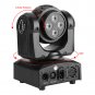 90W Double Sides RGBW Spot 8LED Moving Head Stage Light DMX512 DJ Party Lighting