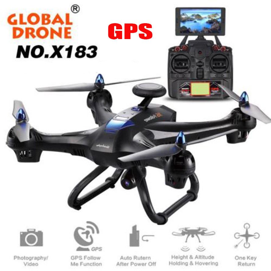 Global Drone 6Axle X183 1080P HD Camera Quadcopter GPS 2.4G WiFi FPV Helicopter
