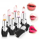 Women Gloss Moisturizing Clear Lipstick Sexy Jelly Flower Color Changing Lips