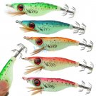 Big Eyes Jigs Shrimp Prawn Fishing Lures Luminous Hooks Squid Glow In the Dark