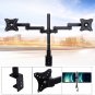 Mount Rack Stand Double Two 2 Dual Desktop Computer Monitors Screens Desk Office