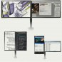 Mount Rack Stand Double Two 2 Dual Desktop Computer Monitors Screens Desk Office