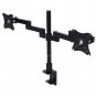 Mount Rack Stand Double Two 2 Dual Desktop Computer Monitors Screens Desk Office