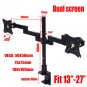 Mount Rack Stand Double Two 2 Dual Desktop Computer Monitors Screens Desk Office